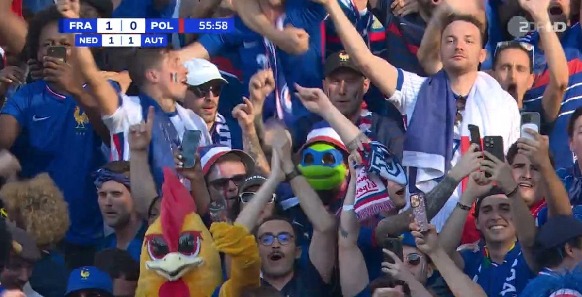 TrollFootball's tweet photo. Mbappe's biological family member spotted in the crowd https://t.co/Q0iixGFK0A