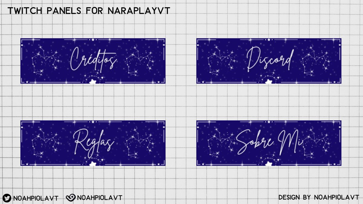 Paneles para Twitch Paneles para el canal de @/NaraPlayVT. Tengo ...