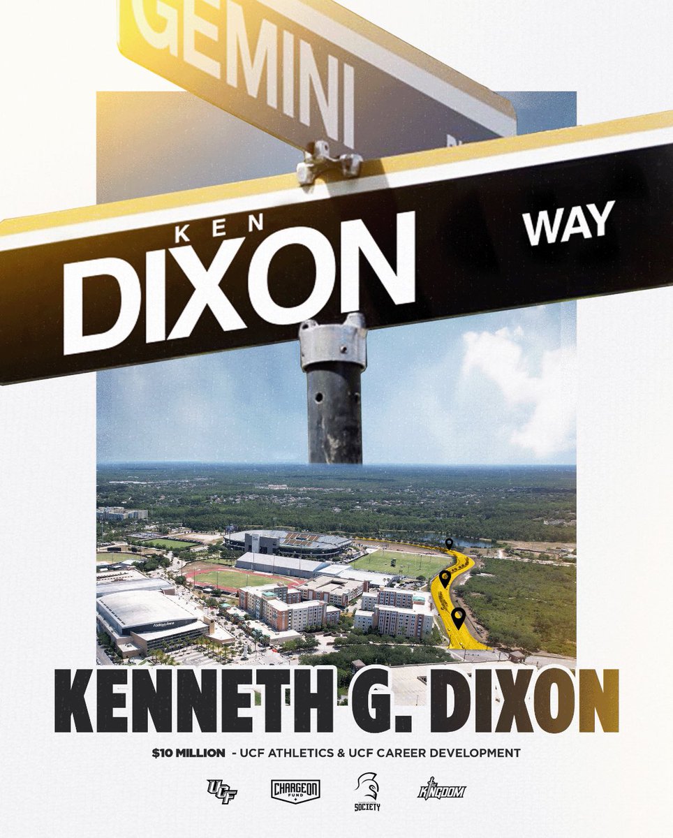 TerryMohajirAD's tweet image. Thrilled to announce a transformational $10 million commitment from Ken Dixon! This generous gift will significantly enhance UCF’s Career Services and Athletics programs. In honor of his lifelong generosity and long-standing commitment to this university, UCF is proud to announce…