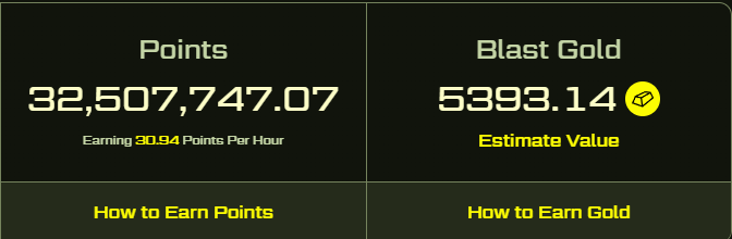 RxmnB's tweet photo. Ending @Blast_L2 S1 with a little over 42k Gold on all wallets. Will do a final thread tomorrow after TGE https://t.co/RYZF67Vwwm