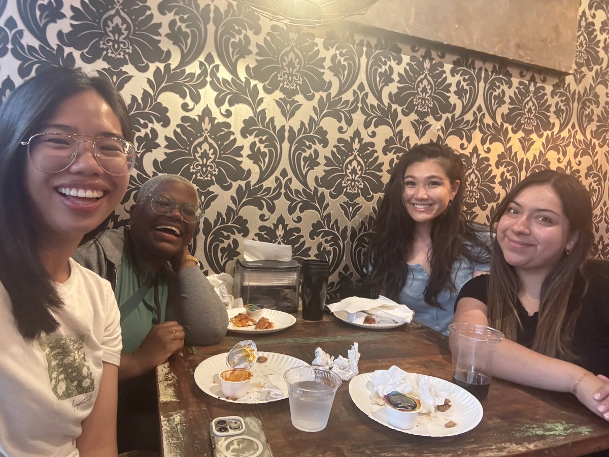 Majumder Lab and <a href="/Dr_Sprggs/">Chelsey Spriggs, Ph.D.</a> lab graduate students hanging out at #asv2024