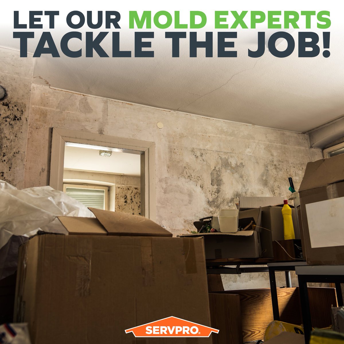 Is there an unseen guest lurking in your AC ducts? If you suspect mold or other contaminants, don't wait for the spores to spread. Our SERVPRO mold remediation specialists can help clear the air.
