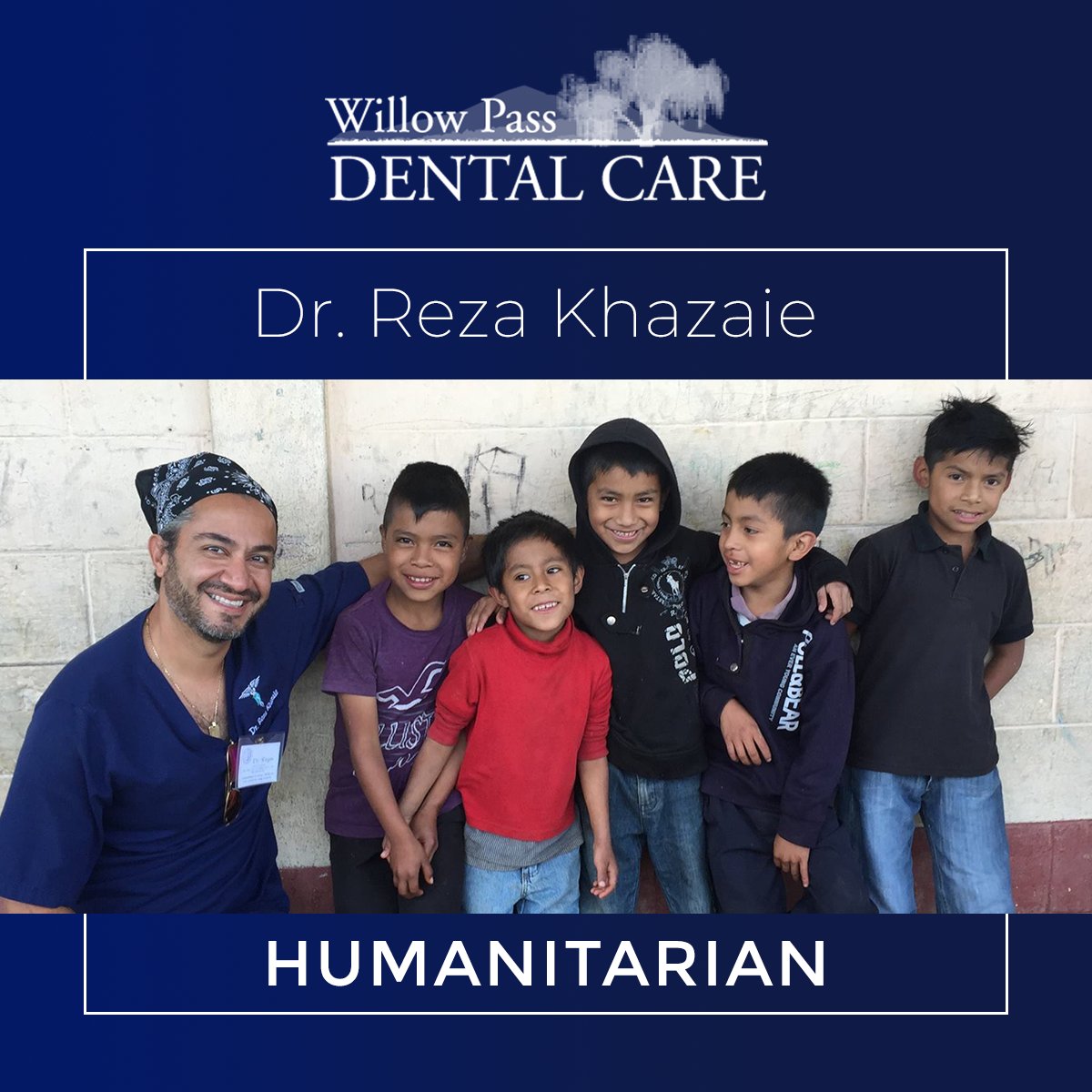 At Willow Pass Dental Care, a leader in All On 4 Dental Implants and Cosmetic Dentistry, we care about making a difference in the community and the world.  -- bit.ly/43sXnvn 

#WillowPassDentalCare #DrRezaKhazaie #CosmeticDentistry #dentist #dentalimplants #AllOn4