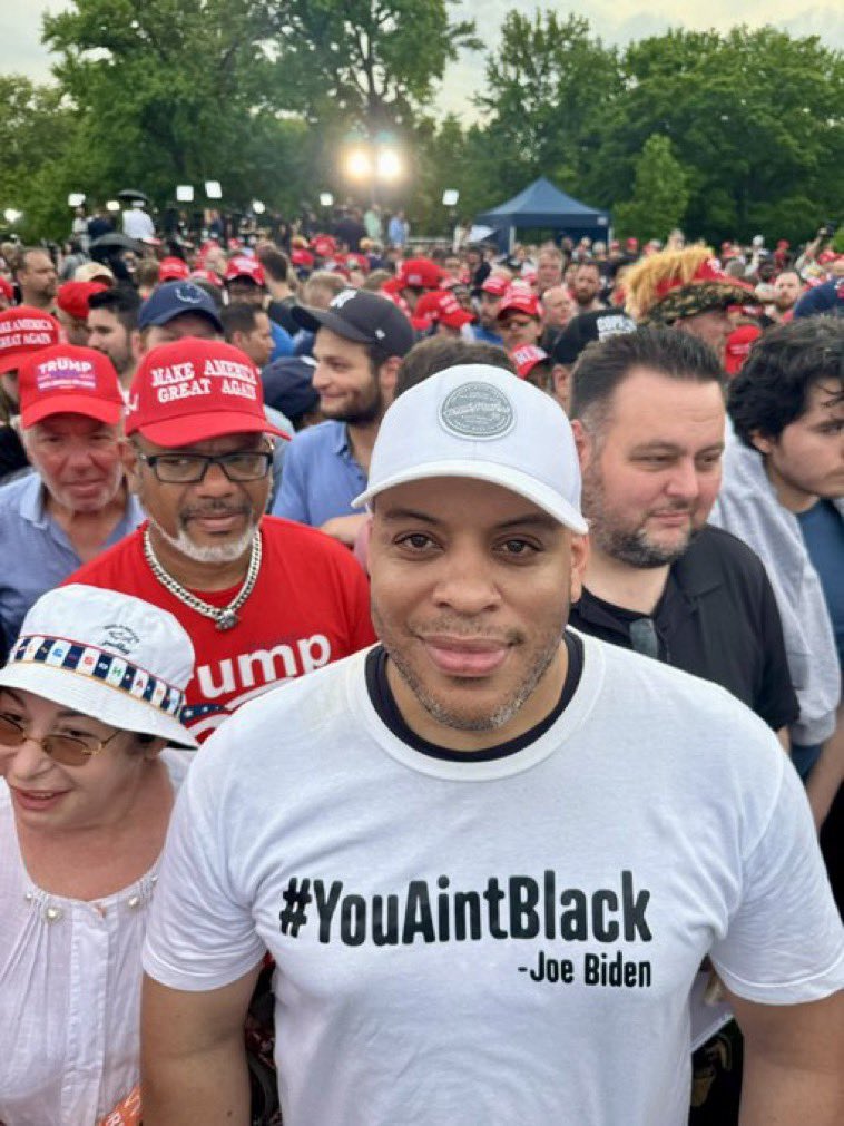 Rob14228677228's tweet image. ‼️BREAKING: A CBS News/YouGov poll published this week shows President Donald Trump is making gains with black voters, with support at 23 percent — nearly double from 2020. This is devastating news for Biden ⚠️