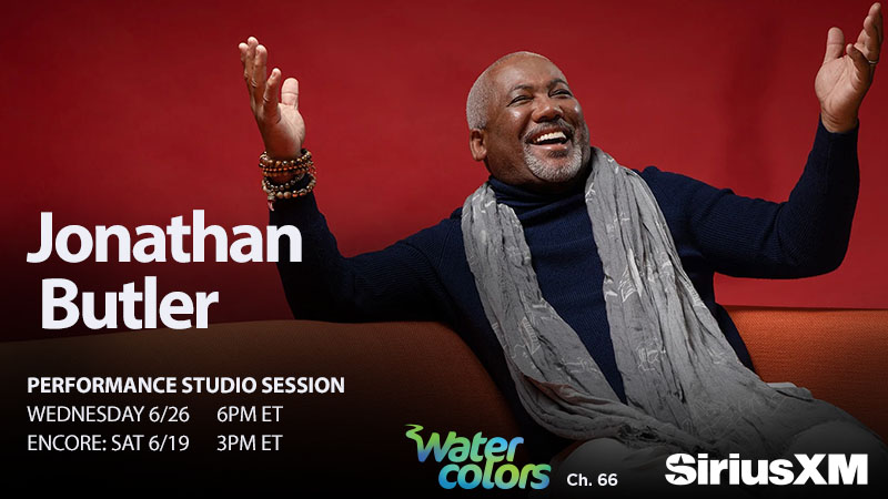 This week, <a href="/Watercolorsjazz/">SiriusXMWatercolors</a> celebrates #BlackMusicMonth with legendary South African guitarist and singer <a href="/JButlerGuitar/">Jonathan Butler</a> in an intimate studio performance.