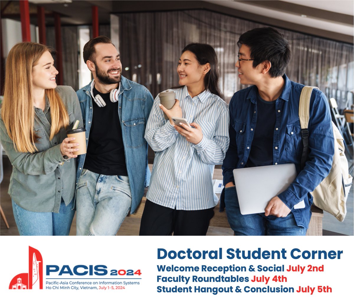 AIS Doctoral Student College (@ais_dsc) on Twitter photo Get ready for the upcoming Doctoral Student Corner events at #PACIS2024 organized by <a href="/AIS_DSC/">AIS Doctoral Student College</a>! 🎓✨ Read more at pacis2024.aisconferences.org/program/doctor… and join us for these great opportunities of learning and networking. See you soon! Get ready for the upcoming Doctoral Student Corner events at #PACIS2024 organized by <a href="/AIS_DSC/">AIS Doctoral Student College</a>! 🎓✨ Read more at pacis2024.aisconferences.org/program/doctor… and join us for these great opportunities of learning and networking. See you soon!