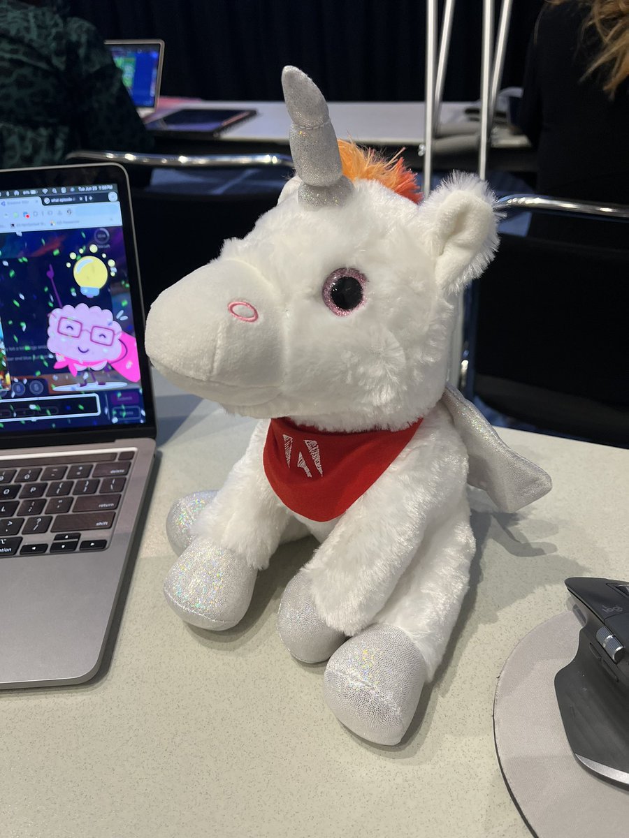 Huge thanks to <a href="/seanmarnold/">Sean M. Arnold</a> &amp; <a href="/steviefrank23/">Stevie Frank</a> for their Creative Escape: Game Design with <a href="/AdobeForEdu/">Adobe For Education</a> &amp; <a href="/breakoutEDU/">Breakout EDU</a> at #ISTE24! First to breakout of the hard puzzle! Atlas is going to LOVE this <a href="/Adobe/">Adobe</a> unicorn!