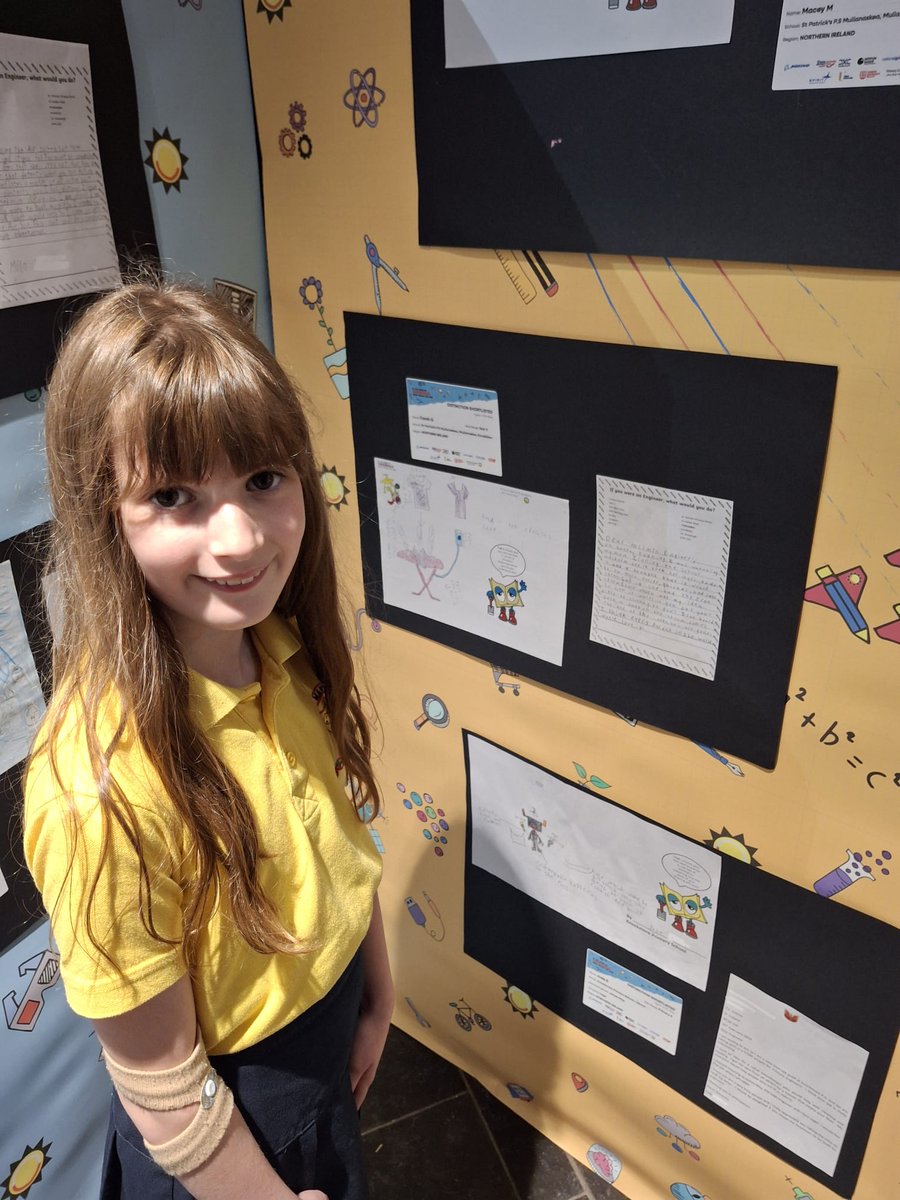 StMarysBscreen's tweet photo. P5 had a fantastic day at the exhibition in the University of Ulster for Leaders Award Project. It was wonderful to see some of our creations from St Marys on display.#primaryengineer https://t.co/VgyCKmPjjA