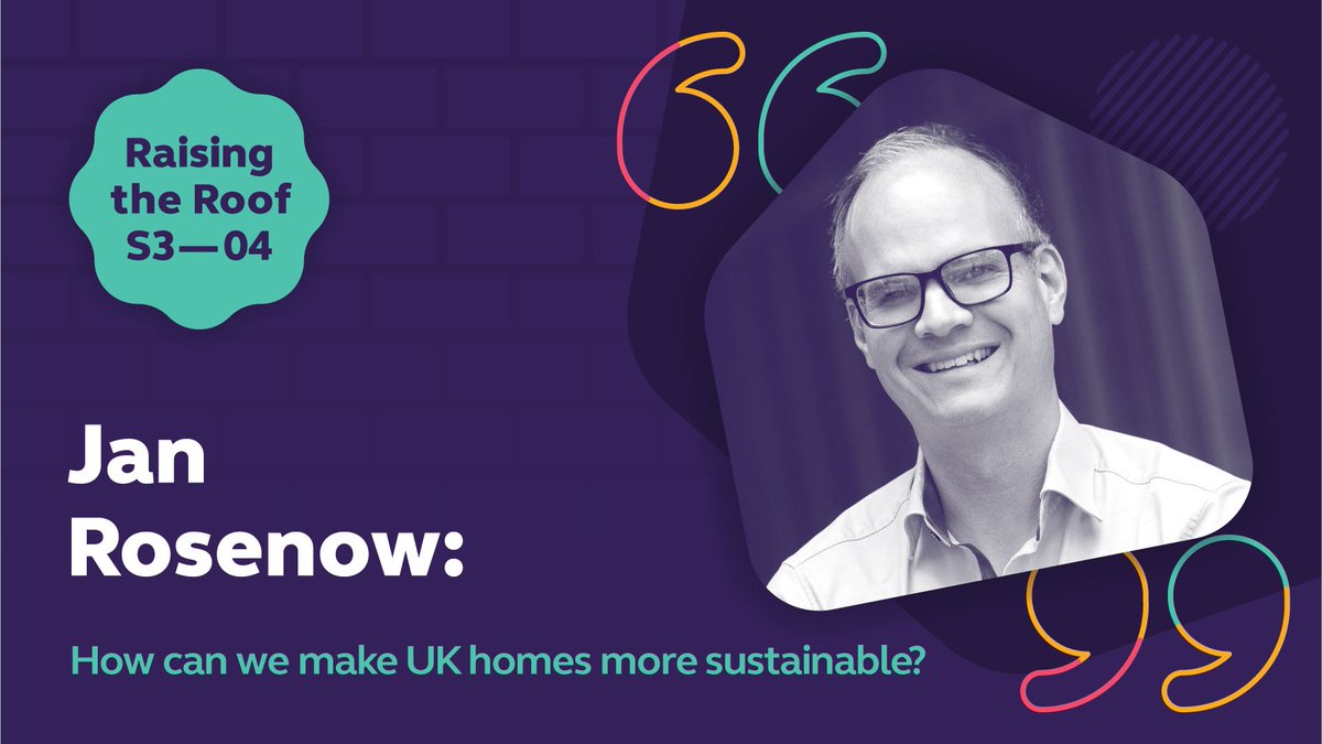 Here's how we can make the UK’s homes more sustainable in just 41 mins! 
I’m joined by <a href="/janrosenow/">Jan Rosenow</a> in this episode of <a href="/yhousing/">Yorkshire Housing</a> #RaisingTheRoof to look to the future of energy efficiency.

🎧 Listen here:
Apple: ow.ly/VnUH50SoVtT
Spotify: ow.ly/zeGU50SoVtR