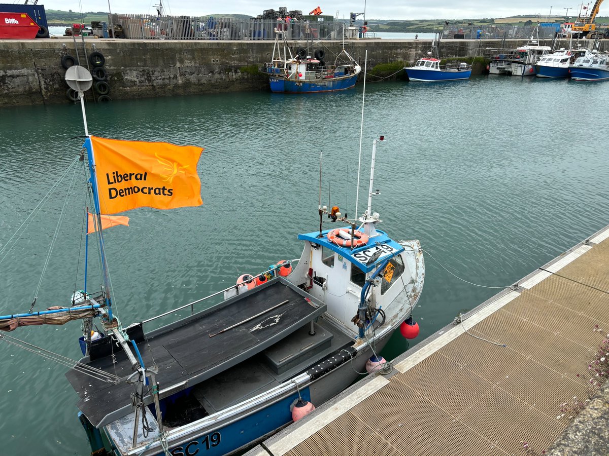 I've just visited Padstow and Bodmin to get a sense of how people will vote in N Cornwall. Varied views but very little support for the Tories (only one person said they'd vote Conservative). It appears the fishermen have nailed their colours to the mast....