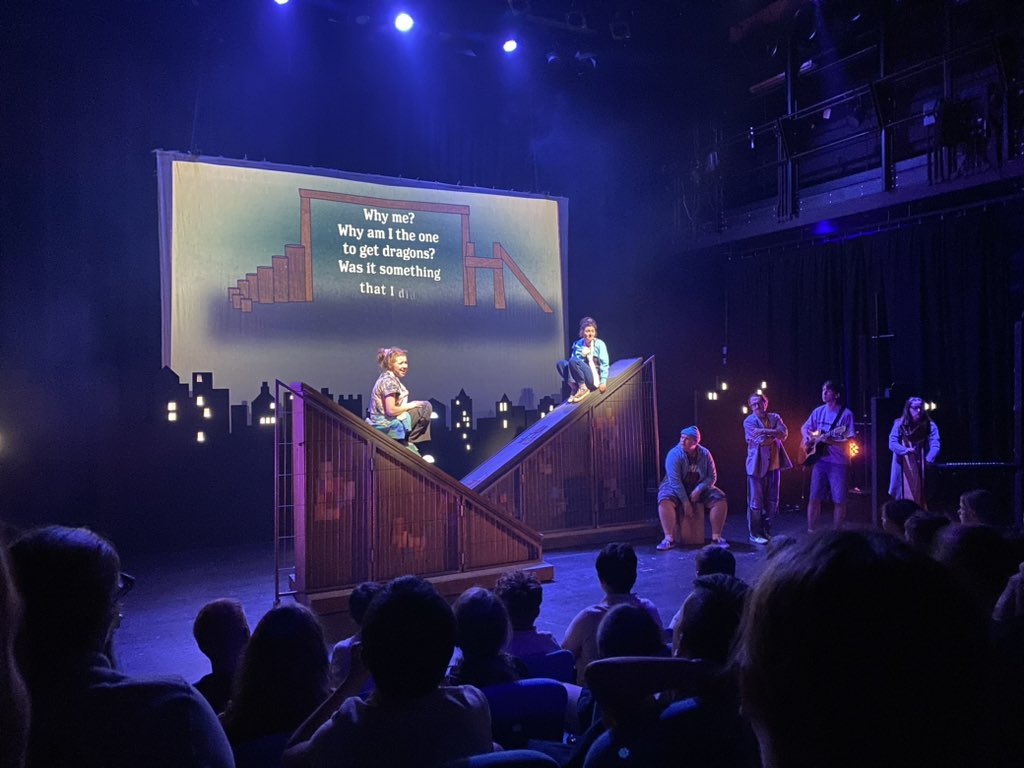 We didn't need the sun cream in the end, but we still enjoyed our visit to the beach, a refreshing ice cream, and a lovely production of You've Got Dragons at @pontio_bangor 🏖️ 🍦 🎭 👍