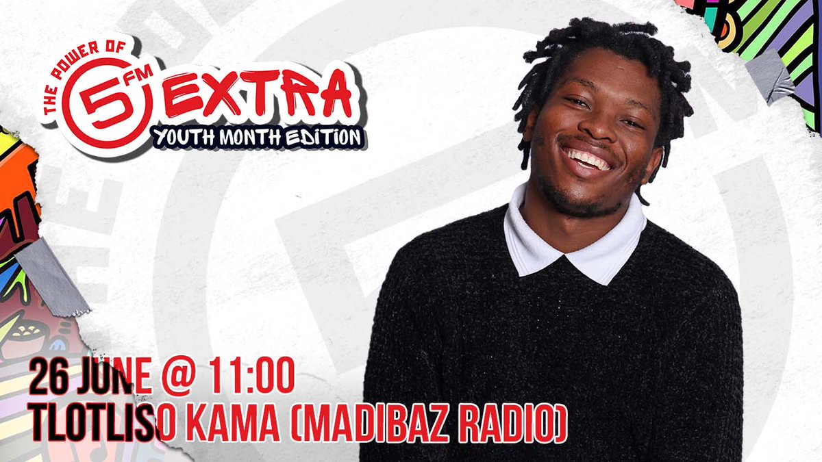 5FM's tweet photo. We continue celebrating the voices of the youth this month! 🙌
Tune in to 3rd year Industrial Psychology student & @MadibazRadio presenter, Tlotliso Kama, on #5Extra - exclusively on the 5FM app. https://t.co/0HIJqq1BeT