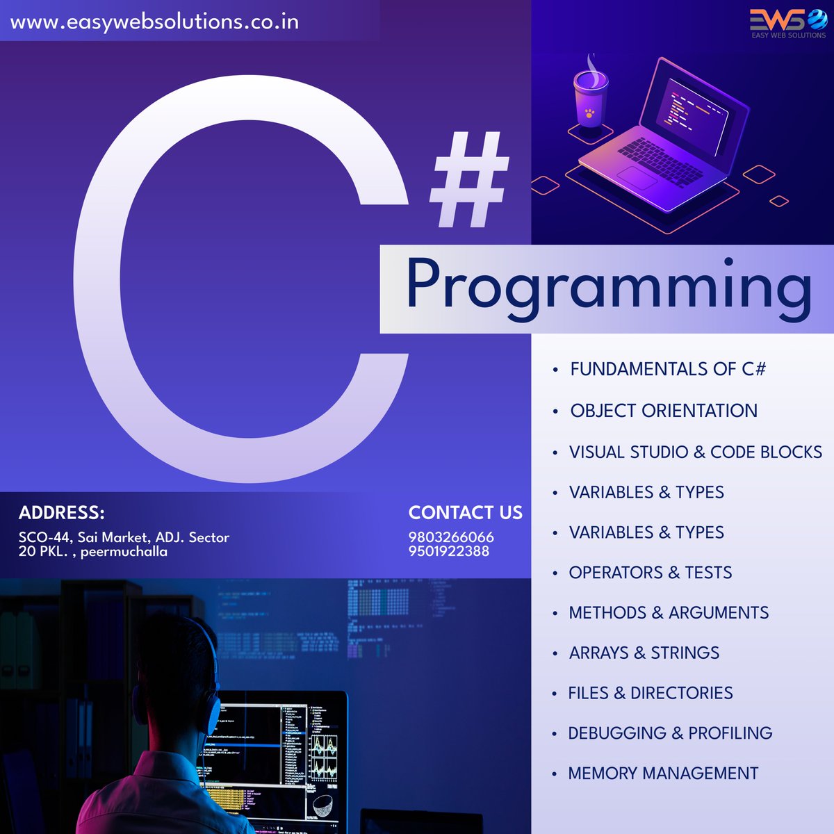 EasyWebSolutio2's tweet image. Ready to take your coding skills to the next level? Join our C++ course and learn to build powerful. Get hands-on experience and practical knowledge to boost your career prospects in tech. Sign up today and start coding in C++!
.
#cprogrammming #easywebsolutions #coding