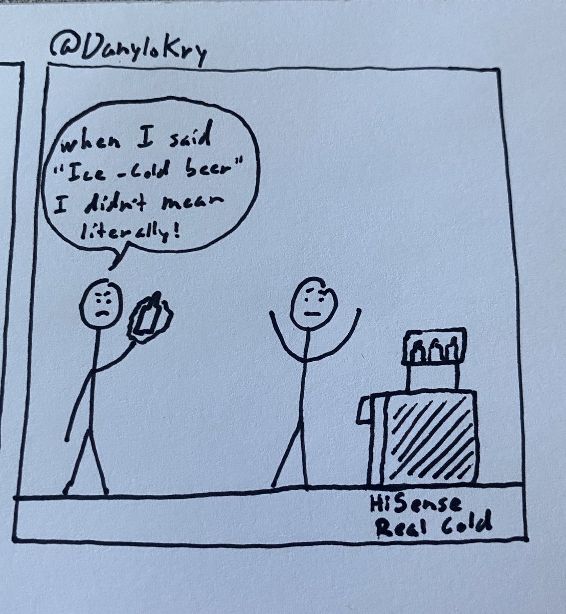 danylokry's tweet image. #PortableFridges for @OneMinuteBriefs and @HisenseGlobal “Real Cold Fridges” Anyone down for a frozen pint? 🤔 #Advertising #Pint