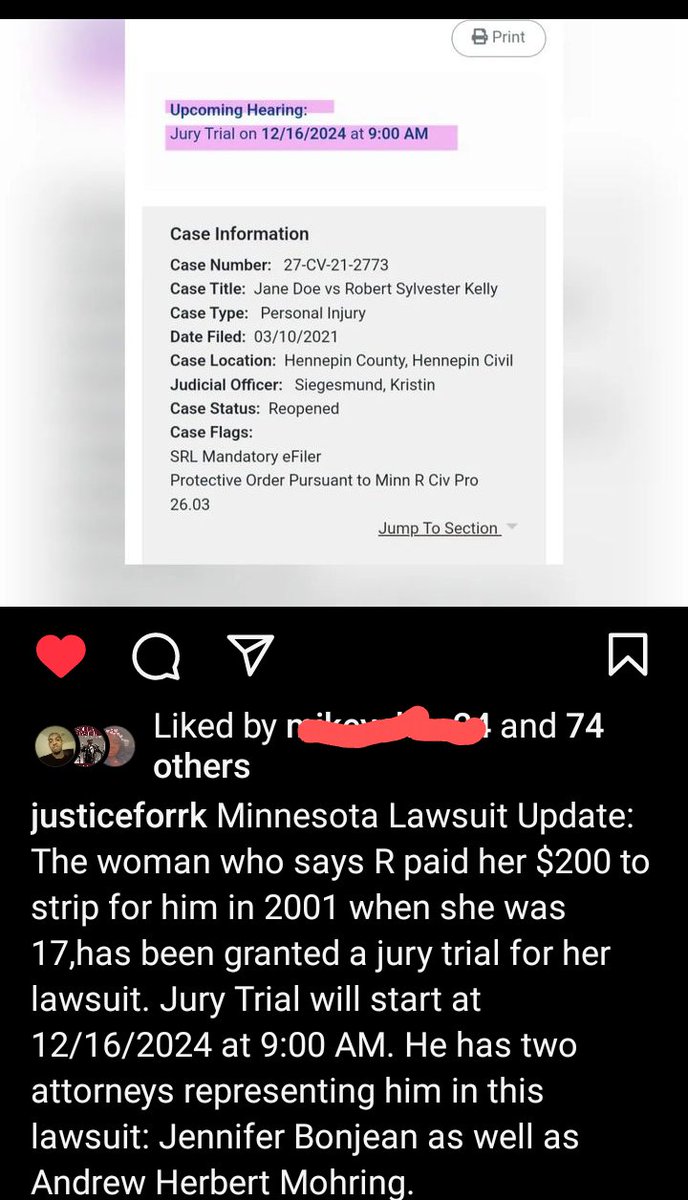 RKellySupporter's tweet photo. #RKelly #FreeRKelly
#Injustice
#WrongfullyConvicted
#JusticeForRobert

#VictimsForProfit
#DontBelieveAllWomen
#WomenLieToo
#MinnesotaTrial

Here we go... Another trial for Robert. The Minnesota accuser was granted a jury trial. Smh. When will it stop???? https://t.co/uH1hJgCwGT