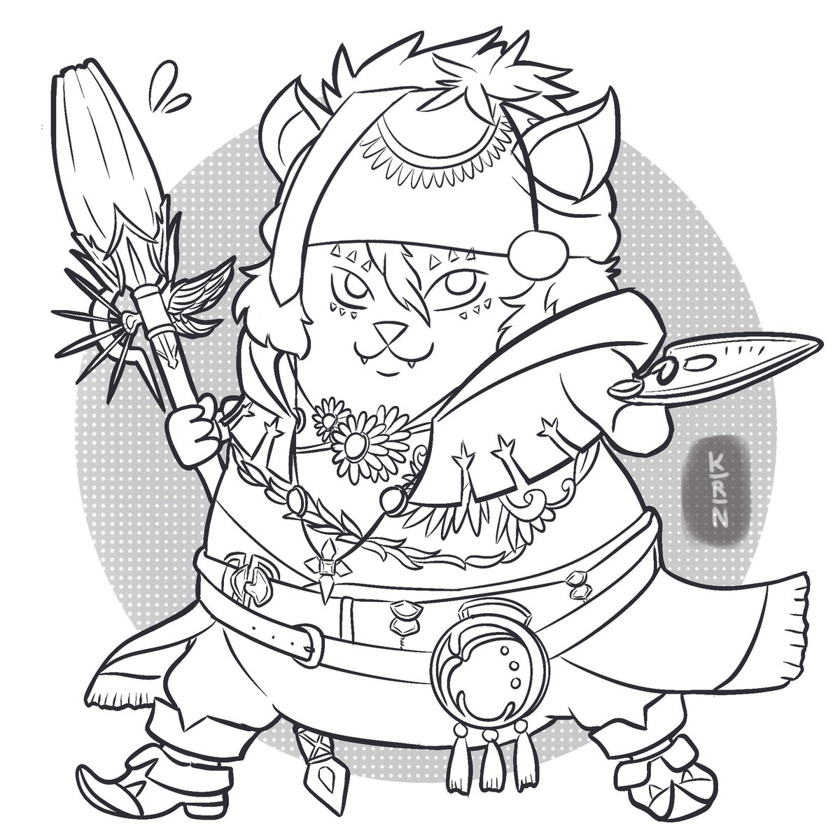 FFXIV Dawntrail arrive dans quelques jours et quoi de mieux pour célébrer sa sortie qu’une Pictomancienne Hrothgar en version patate <a href="/FF_XIV_FR/">FINAL FANTASY XIV</a> ?
#ff14 #dawntrail #FFXIV︎︎ #pictomancien #femalehrothgar