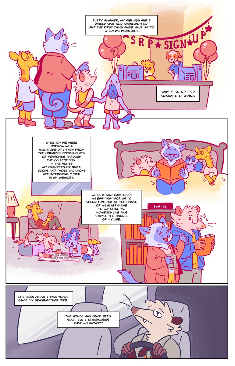 PitaPeeps's tweet image. Summer Reading, Challenged
(a #comic made in two weeks)

cw: mentions of homophobia and suicide
Please support your local #libraries, thank you, kisses
#bookchallenges #opossum #bibliopossum

Disclaimers in the 🧵