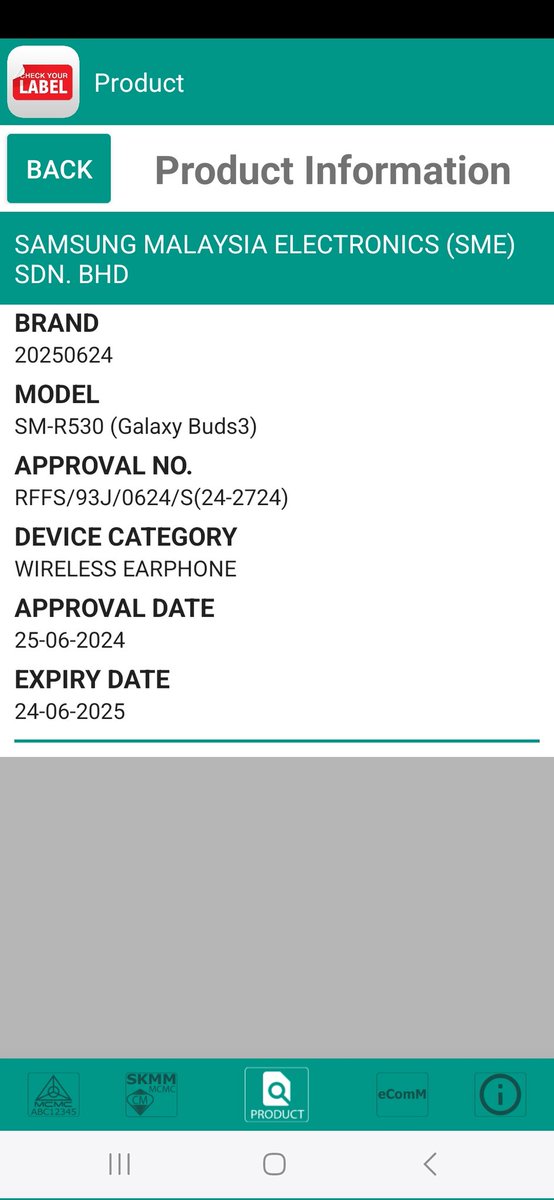 KevinNgTK's tweet photo. Samsung Galaxy Buds3 and
Samsung Galaxy Buds3 Pro passes #SIRIM certification https://t.co/NJGpI0730a
