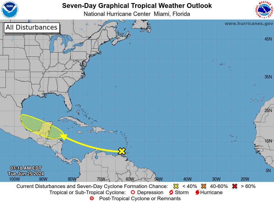 ClimaAnzoategui's tweet photo. Actualizacion 09:15 HLV #OT14 . El CNH Ha posteado hace pocos minutos que la #OT14 Actualmente ubicada al noroeste de Margarita ha aumentado a un 30 % de un potencian tormenta tropical :
Actualmente abundante nubosidad a noreste de la Regio oriental...1/2 https://t.co/oHEqkQLxhz