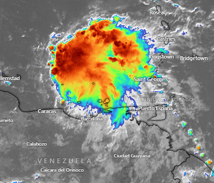 ClimaAnzoategui's tweet photo. Actualizacion 09:15 HLV #OT14 . El CNH Ha posteado hace pocos minutos que la #OT14 Actualmente ubicada al noroeste de Margarita ha aumentado a un 30 % de un potencian tormenta tropical :
Actualmente abundante nubosidad a noreste de la Regio oriental...1/2 https://t.co/oHEqkQLxhz