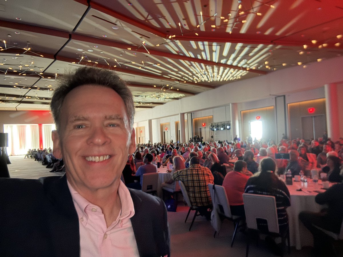 MarkRWeaver's tweet photo. Getting ready to speak at the annual Board of Elections conference in Ohio. I’ll talk about #CrisisCommunications surrounding elections administration. 550 people in the room and I’m ready to go! https://t.co/kzLRlyH2bf