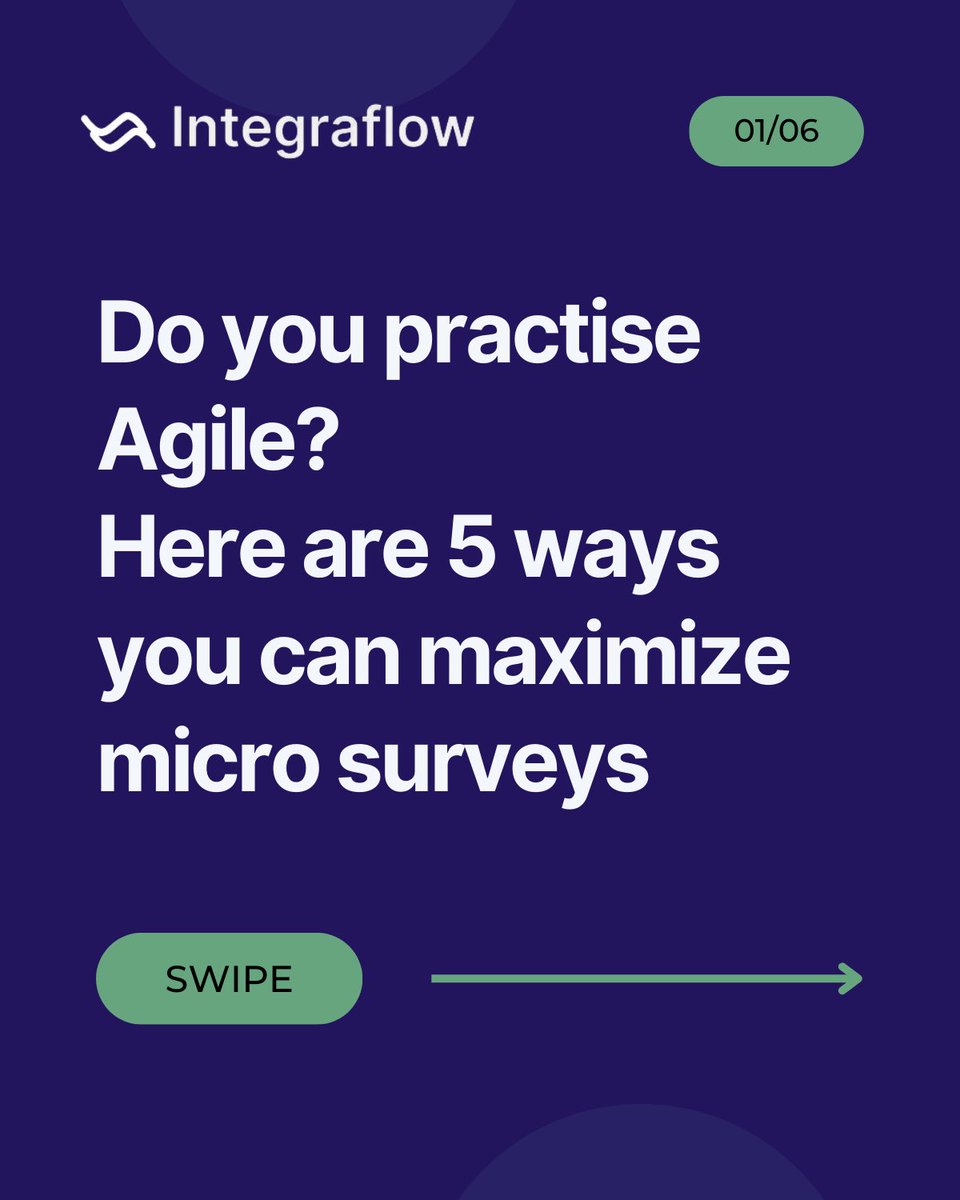 useintegraflow's tweet photo. How well have you maximized micro surveys as a digital product professional and agile practionioner. https://t.co/3tMziom6Ol