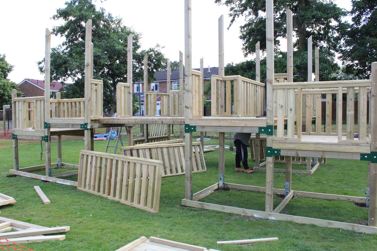 The new trim trail is really taking shape!