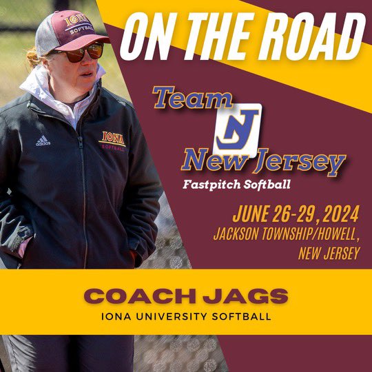 IonaSoftball's tweet photo. Coach Jags is off to the team New Jersey Summer Classic this week in search of some future gaels‼️
#gogaels https://t.co/eWsyJAfqJd