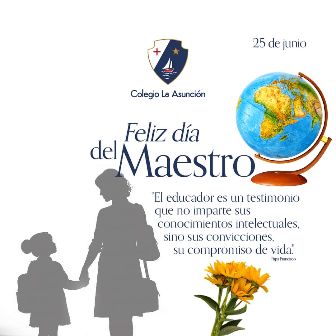 laAsunciongt's tweet photo. “ El educador es un testimonio que no imparte sus conocimientos intelectuales 📚, sino sus convicciones, su compromiso de vida 💖." Papa Francisco 

Feliz día educadores asuncionistas 🎉 https://t.co/PuQIoQHUWs