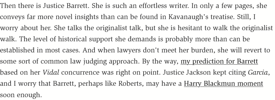 CBHessick's tweet photo. Ironically, the "common law judging approach" is actually what the people who wrote the Constitution thought judges were supposed to do.
That orgininalism as a judicial methodology is itself anti-originalist drives me insane.
https://t.co/HxpXx3J2rj https://t.co/QPojAYFSl9