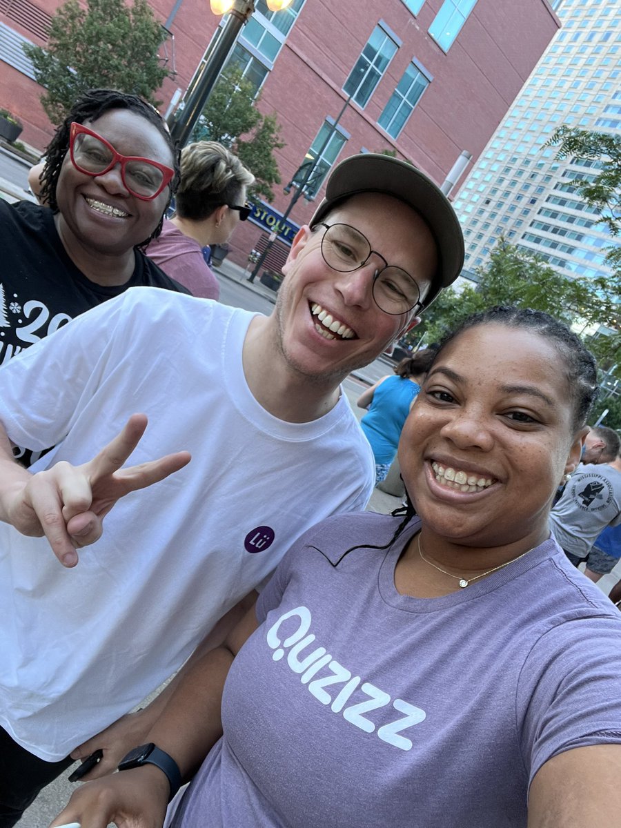 MsMaysClass's tweet photo. Thank you @SeymourEducate for organizing the #ISTErun I had a blast doing a🚶🏾‍♀️ &amp; 🏃🏾‍♀️💨 tour of the city and making friends! Thank you @LuPlayground &amp; @ClassLink  for the support &amp; @ISTEofficial for creating a space where the 🪄✨happens! #ISTELive p.s. @quizizz swag is elite! 🫡 https://t.co/vu4J4j0EUB