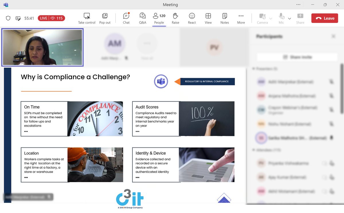 C3IT's tweet photo. What an incredible #webinar we just experienced!
A big thanks to our Sarika Malhotra, President of Technology and Innovation, for delivering such an insightful presentation. Check out the listing on the #Microsoft Marketplace (https://t.co/9plUdAbSGL) https://t.co/4poYXEbf8M