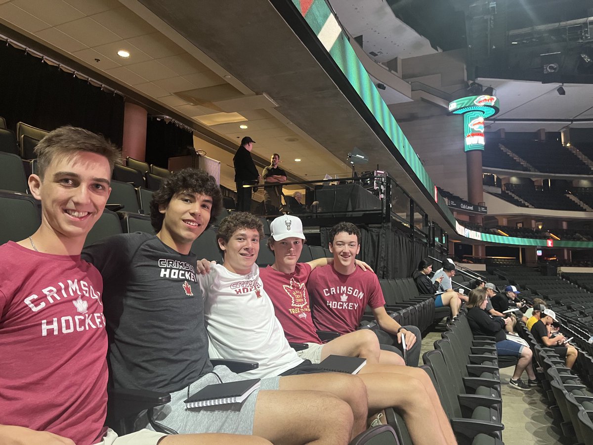 Crimson leaders at the Wild Leadership Summit.  ⁦<a href="/mnwild/">Minnesota Wild</a>⁩ ⁦<a href="/Brockfaber14/">Brock Faber</a>⁩