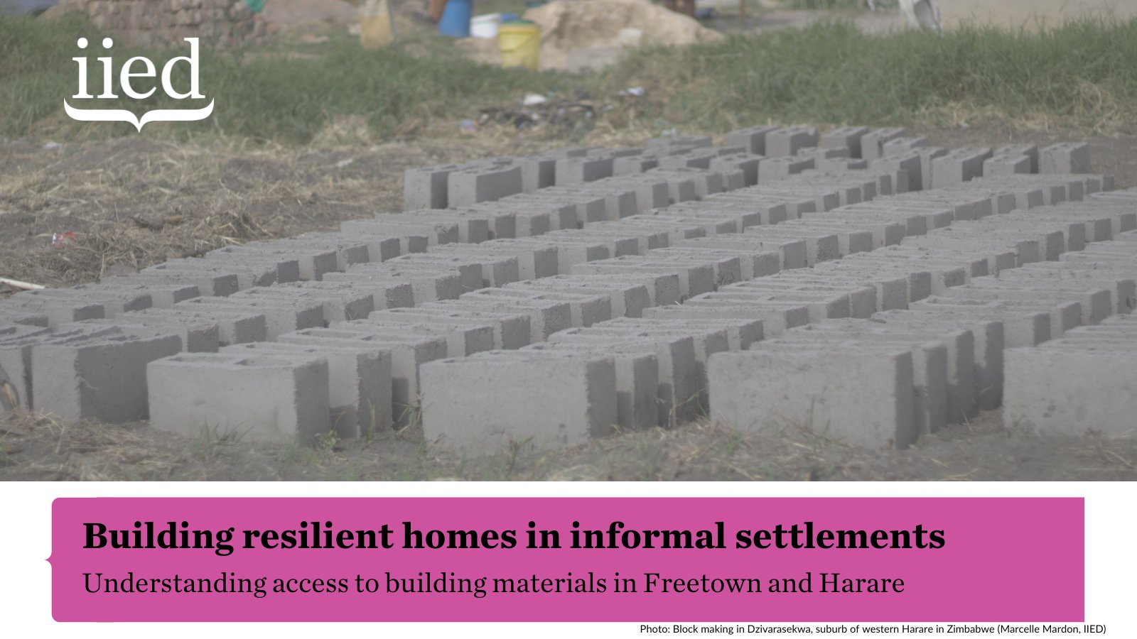 IIED on X: &ldquo;Residents of #InformalSettlements in #cities 