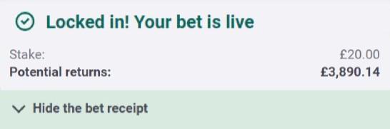 EmilyTaylorTips's tweet photo. 🚨 193/1 EURO 2024 LONGSHOT BET BUILDER IS READY!

• £20 returns £3,890
• No other tipster has won more longshots in the Euros
• Won 234/1 and 56/1 bets recently

SMASH LIKE ♥️ if you want a look. https://t.co/09wXnMdmuE