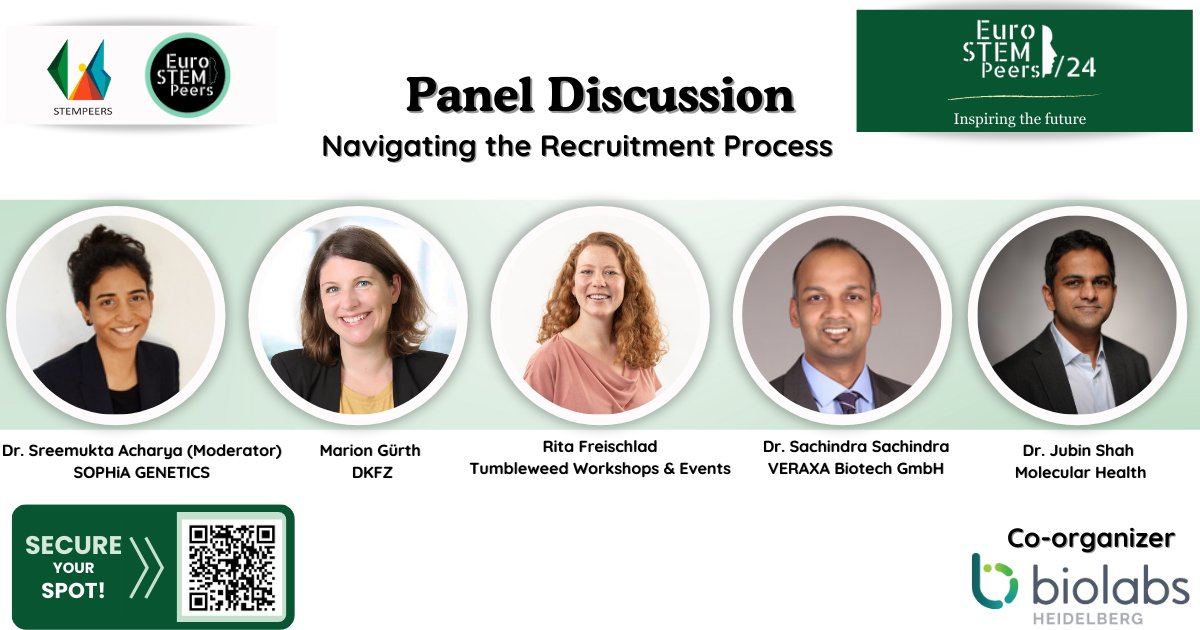 EuroSTEMPeers (@stemeuro) on Twitter photo π EuroSTEMPeers 2024 panel Announcement! π·
Panel discussion on βNavigating the Recruitment Processβ, on June 29th, 2024. 
Moderator : Dr. Sreemukta Acharya 
Panelist: 
Marion GΓΌrth 
Rita Freischlad 
Dr Sachindra
Dr. Jubin Shah
Join us: lnkd.in/e_Q2ndrk π EuroSTEMPeers 2024 panel Announcement! π·
Panel discussion on βNavigating the Recruitment Processβ, on June 29th, 2024. 
Moderator : Dr. Sreemukta Acharya 
Panelist: 
Marion GΓΌrth 
Rita Freischlad 
Dr Sachindra
Dr. Jubin Shah
Join us: lnkd.in/e_Q2ndrk