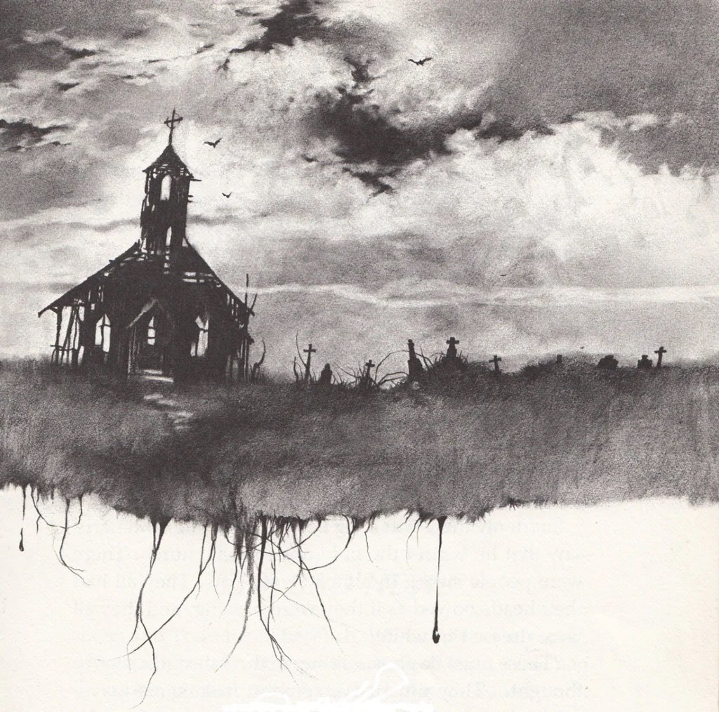 TheUnshored's tweet photo. Absolutely absurd that Stephen Gammell was never tapped to do metal album covers https://t.co/vTRMFHETwn