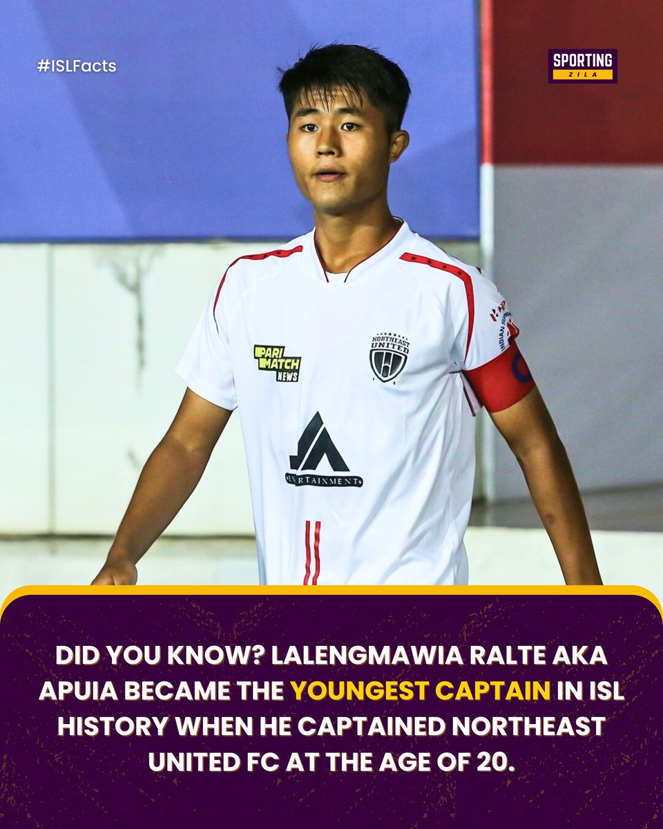 sportingzila's tweet photo. Apuia's achievement remains unmatched! 🎗️

#ISLFacts #SportingZila #IndianFootball #ISL #NEUFC #MohunBagan #MumbaiCity https://t.co/ovdrDmSOeB