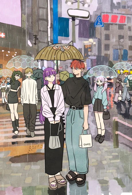 梅雨の季節のフリーレン