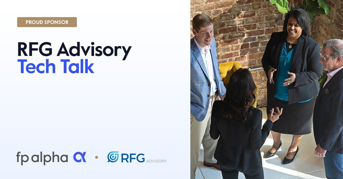 Ian Finnerty will appear on our partner RFG Tech talk this Wednesday to go over the latest FP Alpha enhancements and upgrades. If you're not using FP Alpha yet (RFG or other advisors!), we should talk. Click here to schedule your personal demo: hubs.la/Q02CPwF30