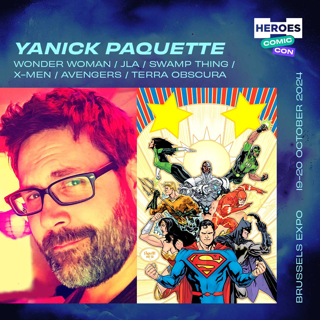 Heroes Comic Con Belgium (@hcomicconbe) on Twitter photo 📣 <a href="/YanickPaquette/">Yanick Paquette</a> is coming to Heroes Comic Con, on 19-20 October 2024, in Brussels Expo!
👉 bit.ly/44elyha
✏️ #WonderWoman, #Superman, #Batman, #Avengers, #JLA, #XMen, #SwampThing, ...
🎟️ Tickets & info: bit.ly/3RuQpC4 📣 <a href="/YanickPaquette/">Yanick Paquette</a> is coming to Heroes Comic Con, on 19-20 October 2024, in Brussels Expo!
👉 bit.ly/44elyha
✏️ #WonderWoman, #Superman, #Batman, #Avengers, #JLA, #XMen, #SwampThing, ...
🎟️ Tickets & info: bit.ly/3RuQpC4