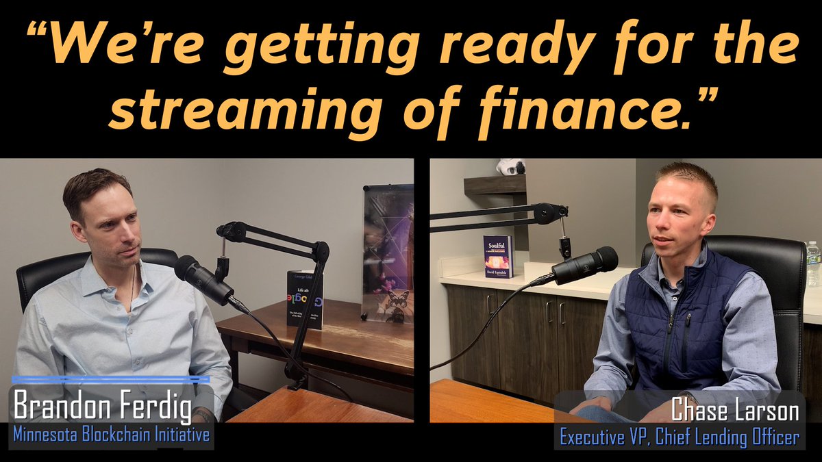 MNblockchain's tweet image. &quot;We&apos;ve been leading edge with this.&quot;

For our latest podcast, Chase Larson of St. Cloud Financial Credit Union (@stcloudfcu) discusses their ambitious new crypto custody project.

Watch here: youtu.be/7_U6Oj7Snbg

#cryptocurrency #finance #blockchain #crypto #podcast #bitcoin
