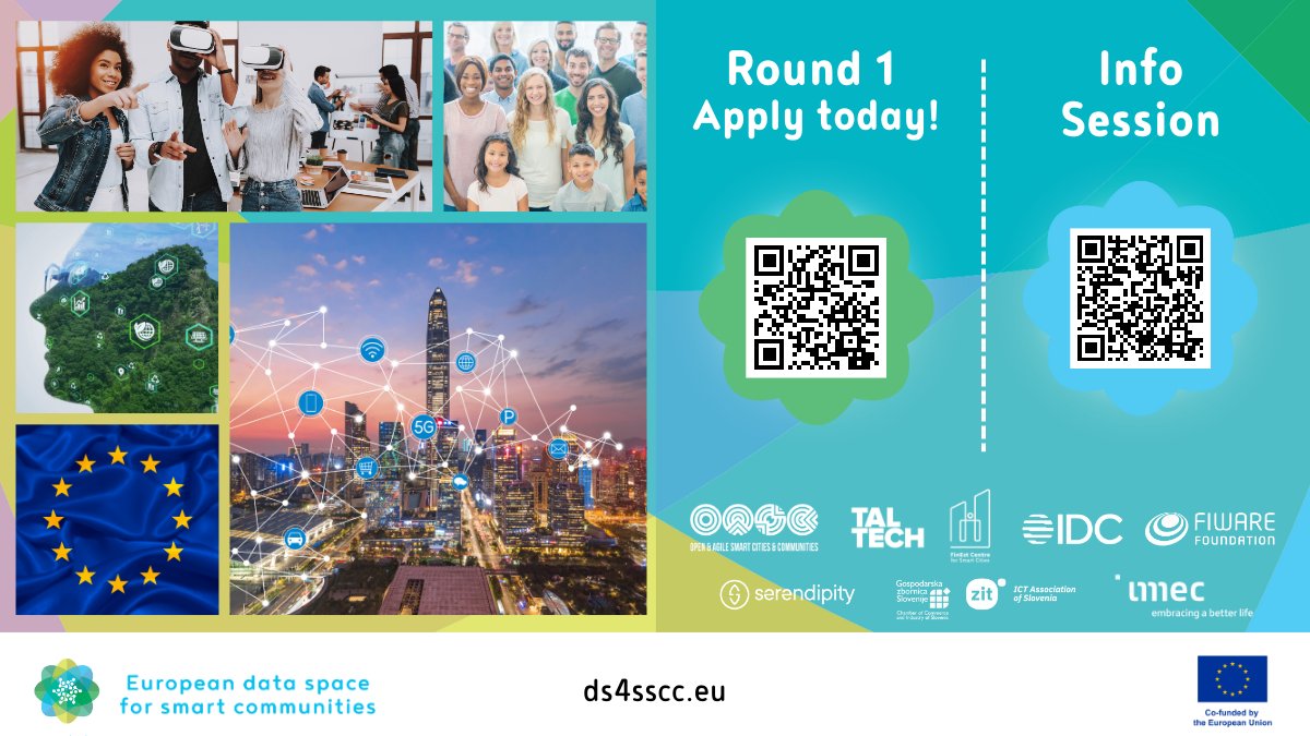 ds4sscc's tweet image. 🚀 The Call for Pilots (Round 1) kicked off June 1st! Catch up on the online info session which took place on June 12th to learn more about the call for pilots. Help shape Europe’s green and digital future! 🌍✨ #SmartCities #EUInnovation ➡️ ds4sscc.eu
