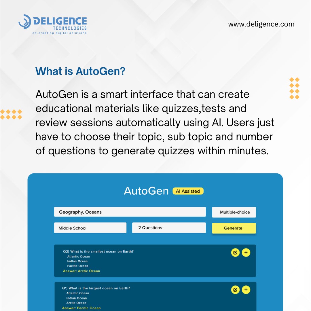 DeligenceTech's tweet image. We recently  integrated ChatGPT in Our Edtech Web App Project.
with a new feature called AutoGen.

Swipe In post To learn More About It.  
Contact us to learn more bit.ly/3TFNgPV

#ai #chatgpt #edtechapp #autogen #factile #chatgptintegration