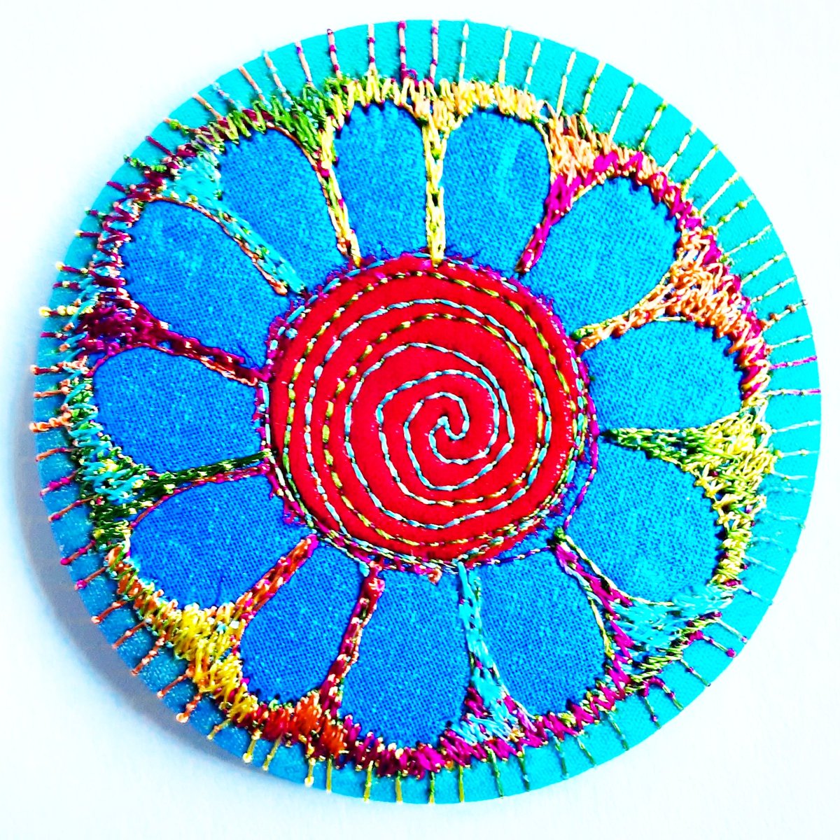 SueTrevor3's tweet photo. 58mm Fabric Badge with Free Machine Embroidery ... - Folksy https://t.co/oioAtYvErp #newonfolksy https://t.co/ag6v2QBQVl