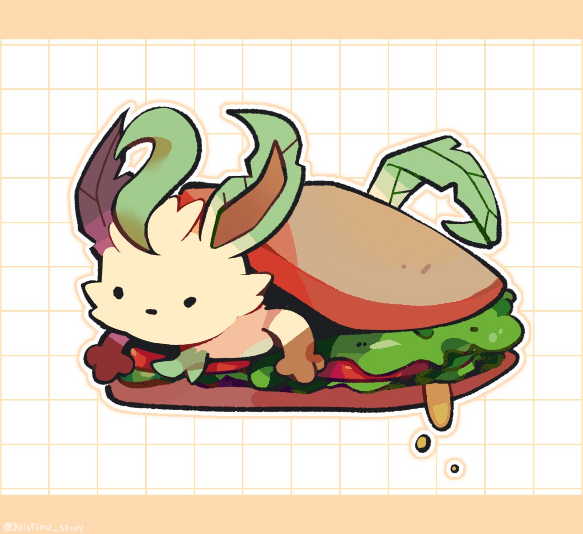 "100% vegetable sandwich"
- Leafeon