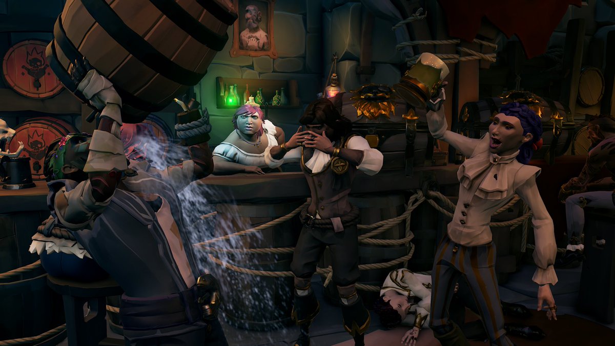 ItsYaBoyR1C0's tweet image. &quot;Pour decisions make the best stories.&quot;

Theme: Grog Guzzling

#SotShot @SeaOfThieves #SeaOfThieves