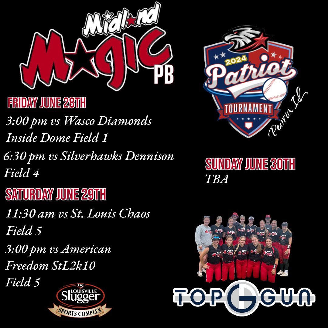 Heading down to Peoria, IL this weekend for the TOP GUN Patriot Invite!  Stop by and see us if you can!