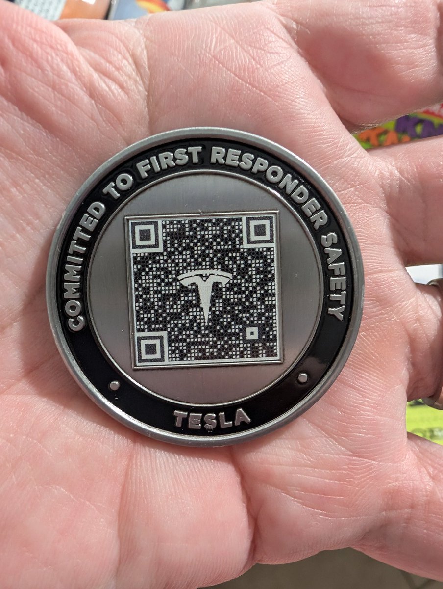 My Grandpa gave me this @Tesla Challenge Coin!