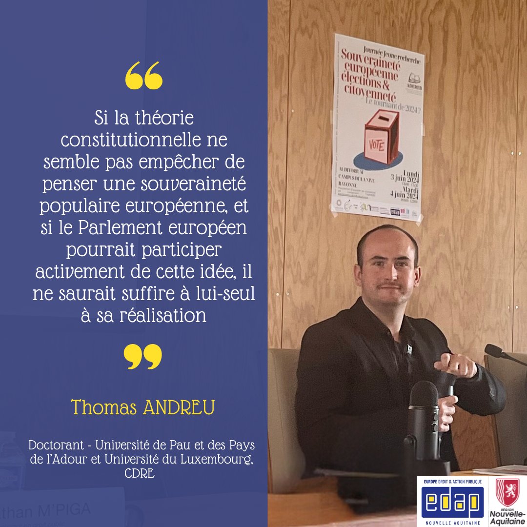 ReseauEdap's tweet image. 🏛 𝗥𝗲𝘁𝗼𝘂𝗿 𝘀𝘂𝗿 𝗹𝗲𝘀 𝗱𝗼𝗰𝘁𝗼𝗿𝗶𝗮𝗹𝗲𝘀 - 𝗲́𝗽𝗶𝘀𝗼𝗱𝗲 2
L'intervention de Thomas Andreu a retenu votre attention ?
Vous retrouverez sa contribution dans la revue Politea #ADEREB; @CRDEI_33 ; @CECOJI_UP; @CDRElabo , #OMIJ; @EuropaOng; #CEJLR; @CEDurkheim